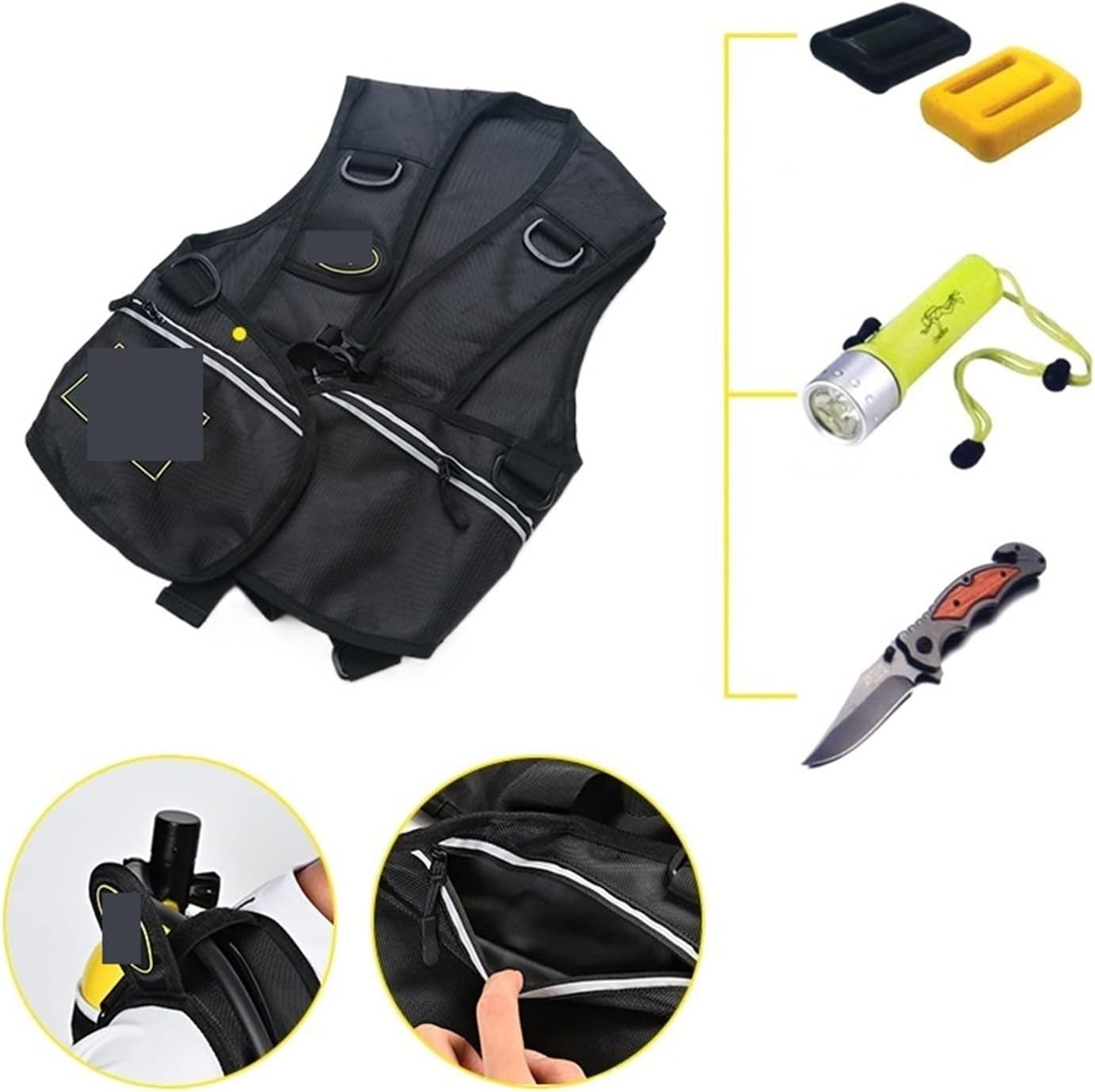 Scuba Tank Kit, 2L Diving Snorkeling Equipment Residual Pressure Gauge for Underwater Work/Underwater Recreation