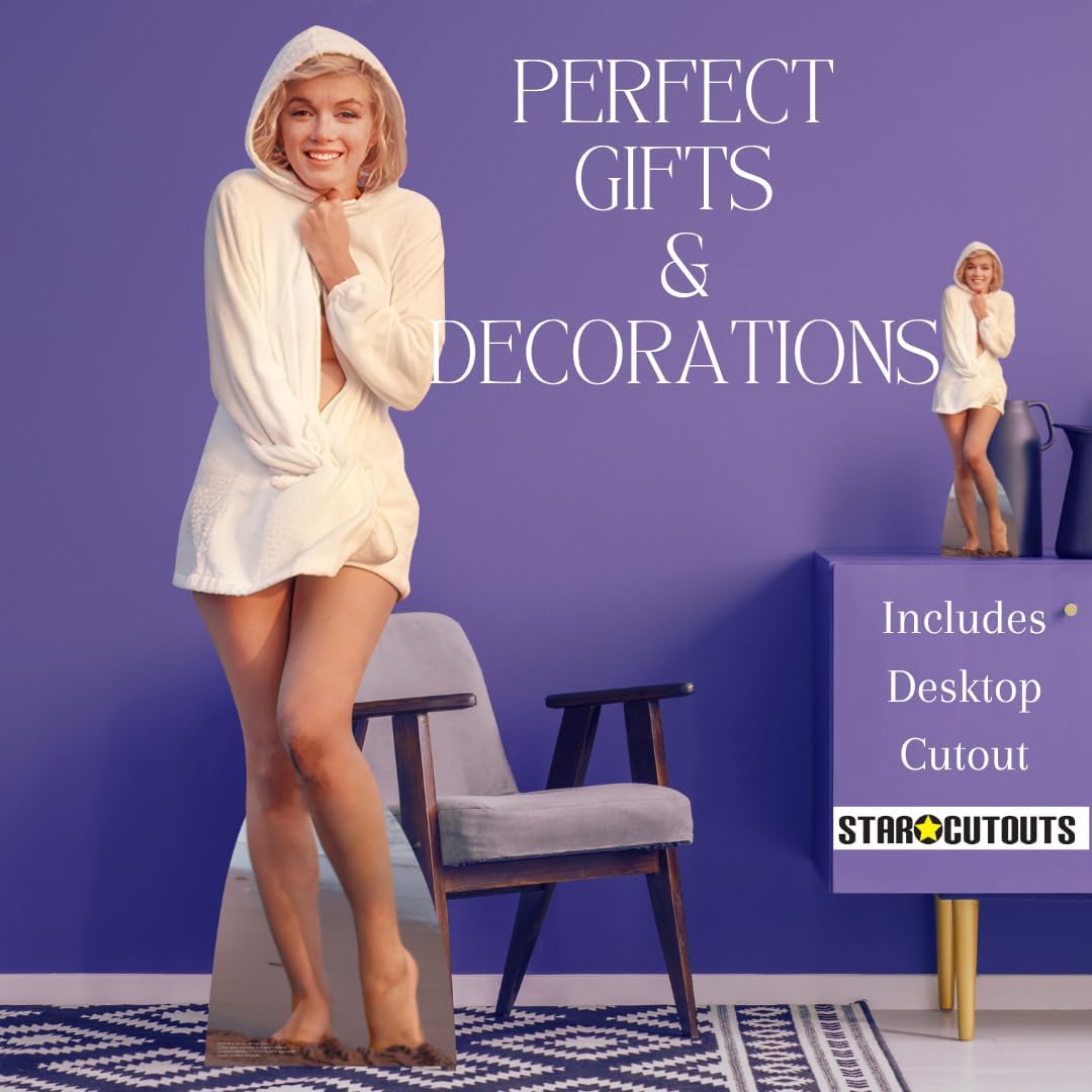 Star Cutouts SC2381 Marilyn Monroe on Beach Colour Cardboard Cutout with Mini