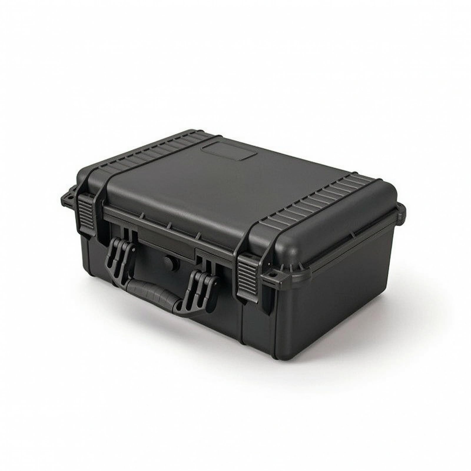 Estuche de Almacenamiento Portátil Caja Maletín Contenedor Organizador con Estructura Rectangular Reforzada Cierre, Modelo 502B - 420x320x208mm Exterior, 380x270x188mm Interior