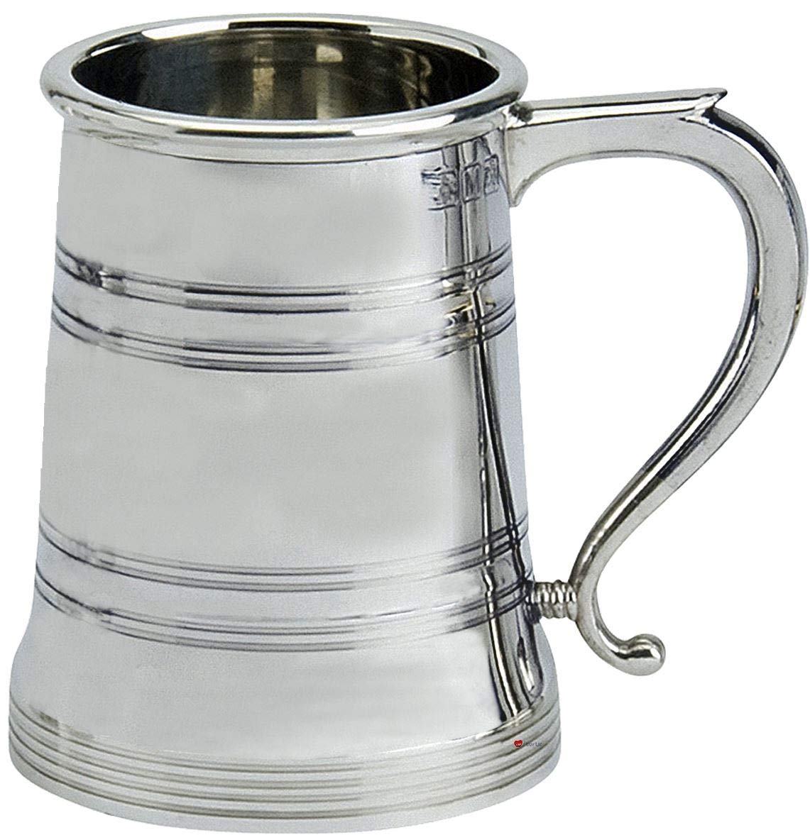 I LUV LTD Pewterware 1 pint Tankard Traditional Shape Beer Mug Possible for Engraving