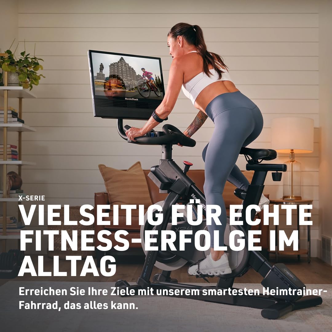 NordicTrack S22i, X24 und Studio 24 Heimtrainer, Spinning-Fahrrad, Studio-Fahrrad, 24 Stufen digitaler Widerstand, leiser magnetischer Widerstand