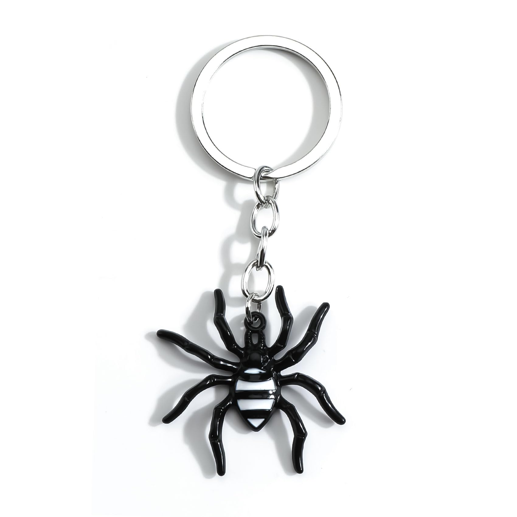 Gallkeat Halloween Schlüsselanhänger Goth Keychain mit Totenkopf Fledermaus Spinne Geist Y2K Taschen Anhänger unk Accessoires Halloween Geschenk