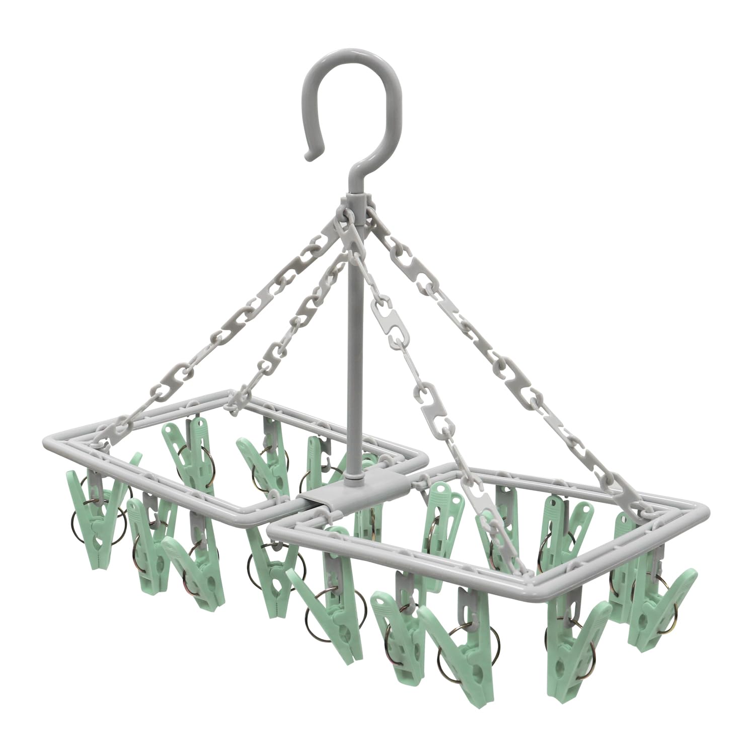 JVL - Folding Sock Dryer - 20 Pegs - Laundry Drying Rack