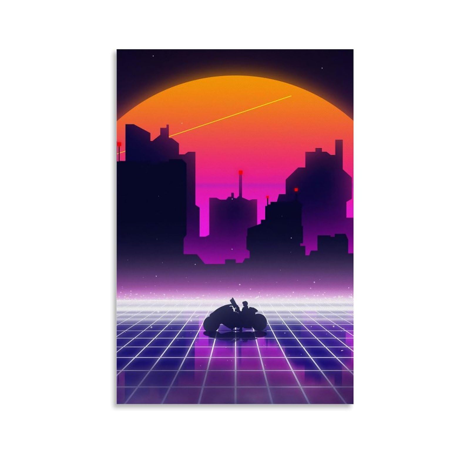 Amazon.com: XMCKA Akira Retrowave Night City Vaporwave Poster