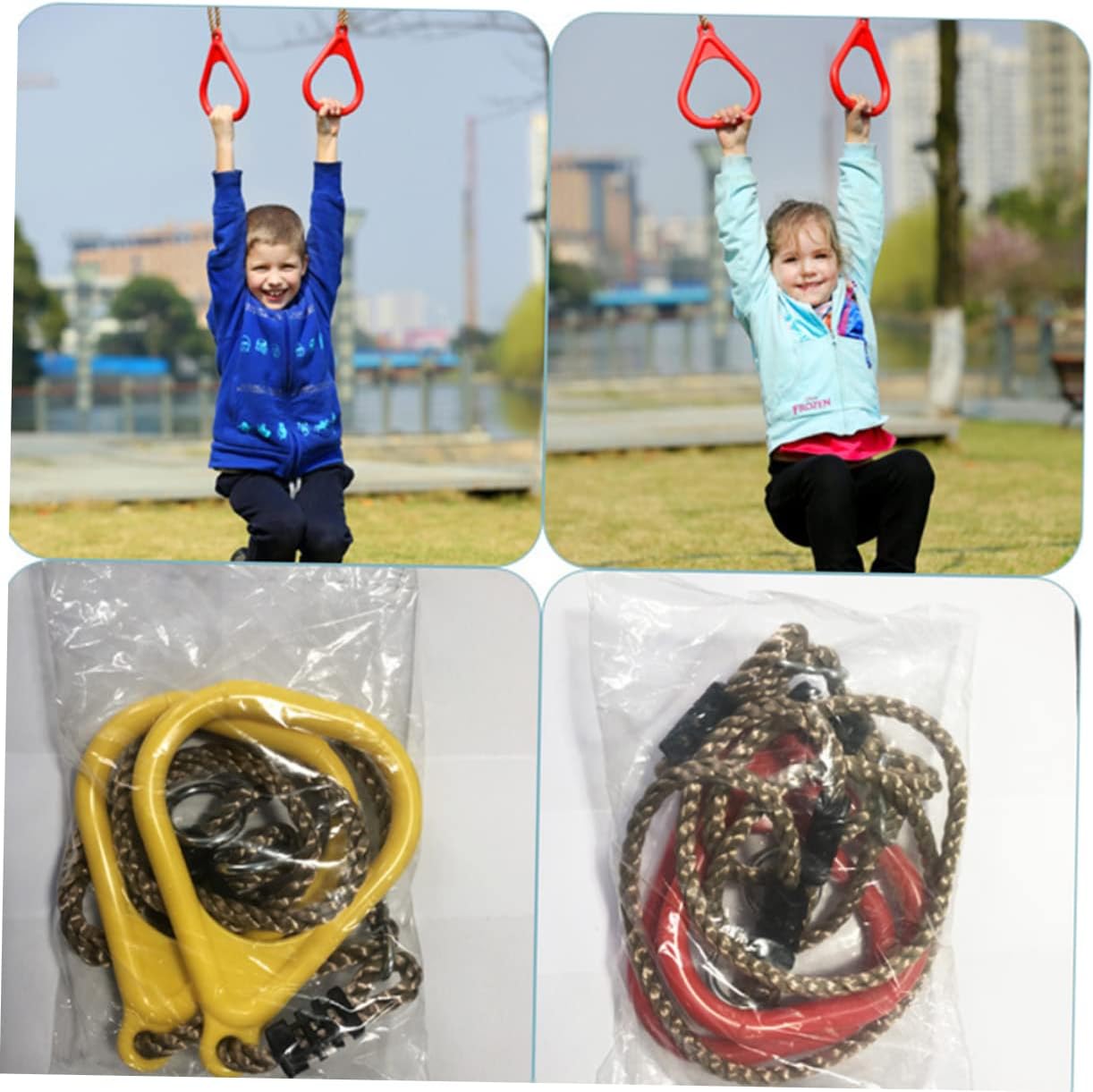 GANAZONO Boy Girl's Fitness Rings Exercise Ring Gymnastics Boys and Girls Gymnastics Equipment Full Body Strength Training