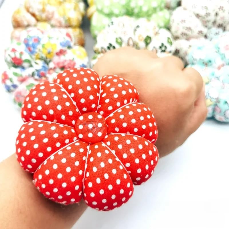 Pin de calabaza for cojín, herramienta alfiletero tela, almacenamiento agujas coser DIY, práctico accesorio costura con aguja muñeca impresa, 2 uds Para BisuteríA Bordado Y Bricolaj(002)