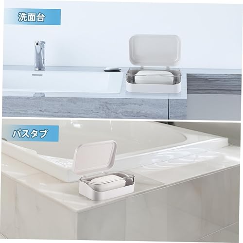 Miniatura 3 de Jabonera Jabonera Estante de almacenamiento de jabón de baño Contenedor de jabón de drenaje Soporte de almacenamiento de suministros de baño