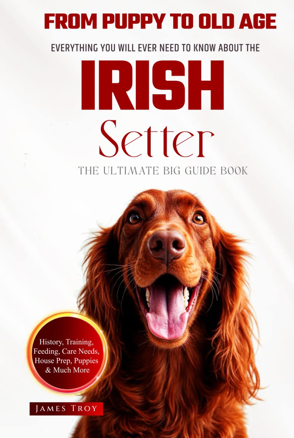 The Ultimate Irish Setter Owners Big Guide Book: Irish Setter book covering, care, health, puppy training, selection, behaviour and so much more.