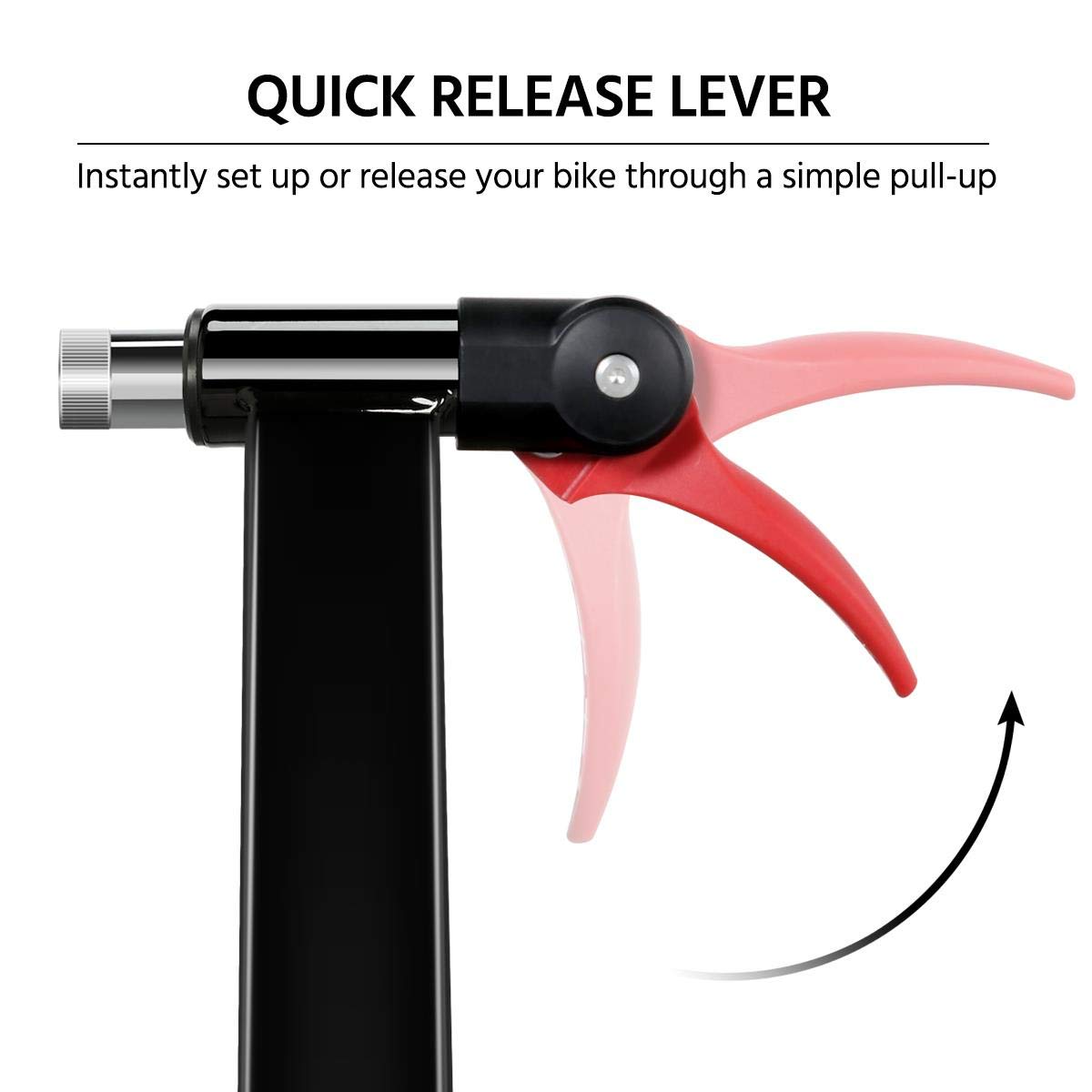 Yaheetech Fluid Home Trainer Entraîneur de vélo, 5 Vitesses Réglables, pour Roue 26-28 Pouces 700 C, Pliable, Capacité de 120 kg Entraineur Intérieur Noir
