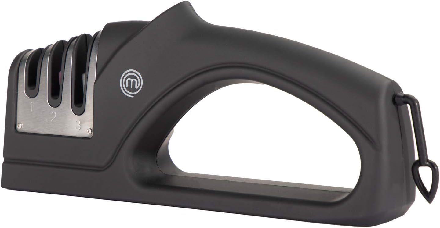 MasterChef Manual 3in1 Knife Sharpener, Coarse, Medium & Fine