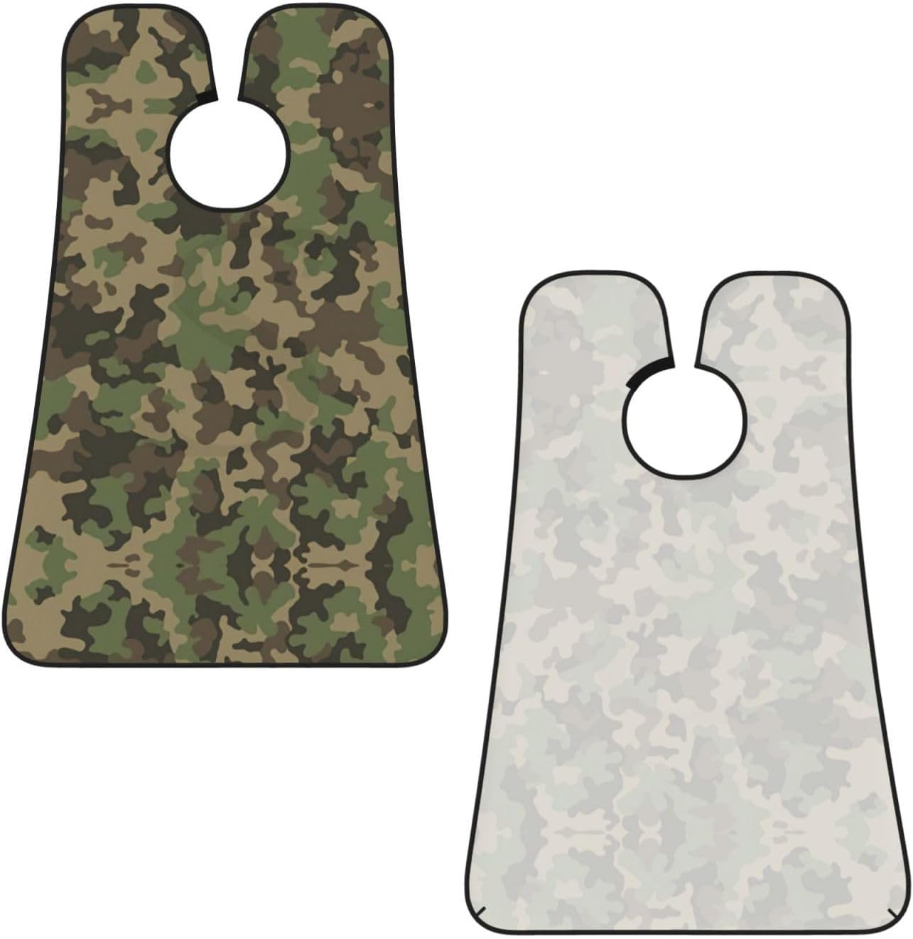 Green Camo Print Beard Bib Apron, Shaving Apron For Dad, Men'S Hair Catcher For Shaving Best Gifts For Dad