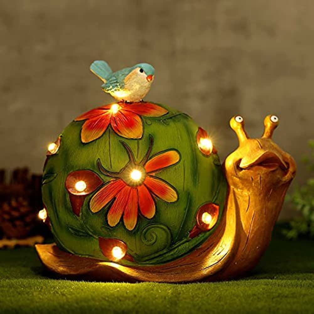 Statua Gufo Solare Con Luci LED Per Giardino – Ornamento In Resina A Forma Di Pianta Grassa – Impermeabile IP65 – Decorazione Esterna Con Ricarica Solare