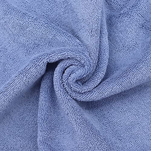 Image of BC BARE COTTON Luxury Hotel & Spa Towel Turkish Cotton Bath Towels - Wedgewood - Dobby Border - Set of 2