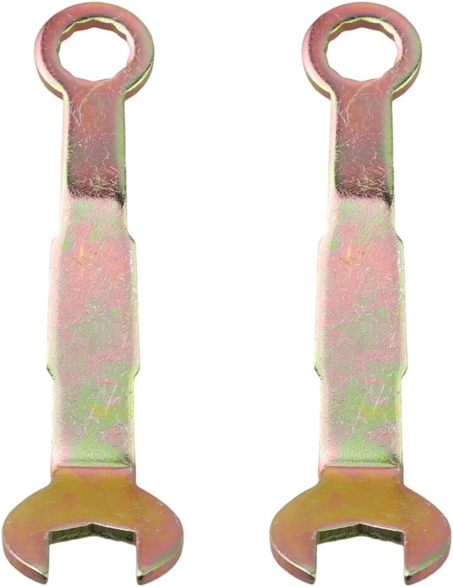 2 Pcs Pocket Door Adjustment 3/8 Inch, Compact 3 in Open End Tool Sliding Closet Bifold Doors, Galvanized Hand RV Home Hardware