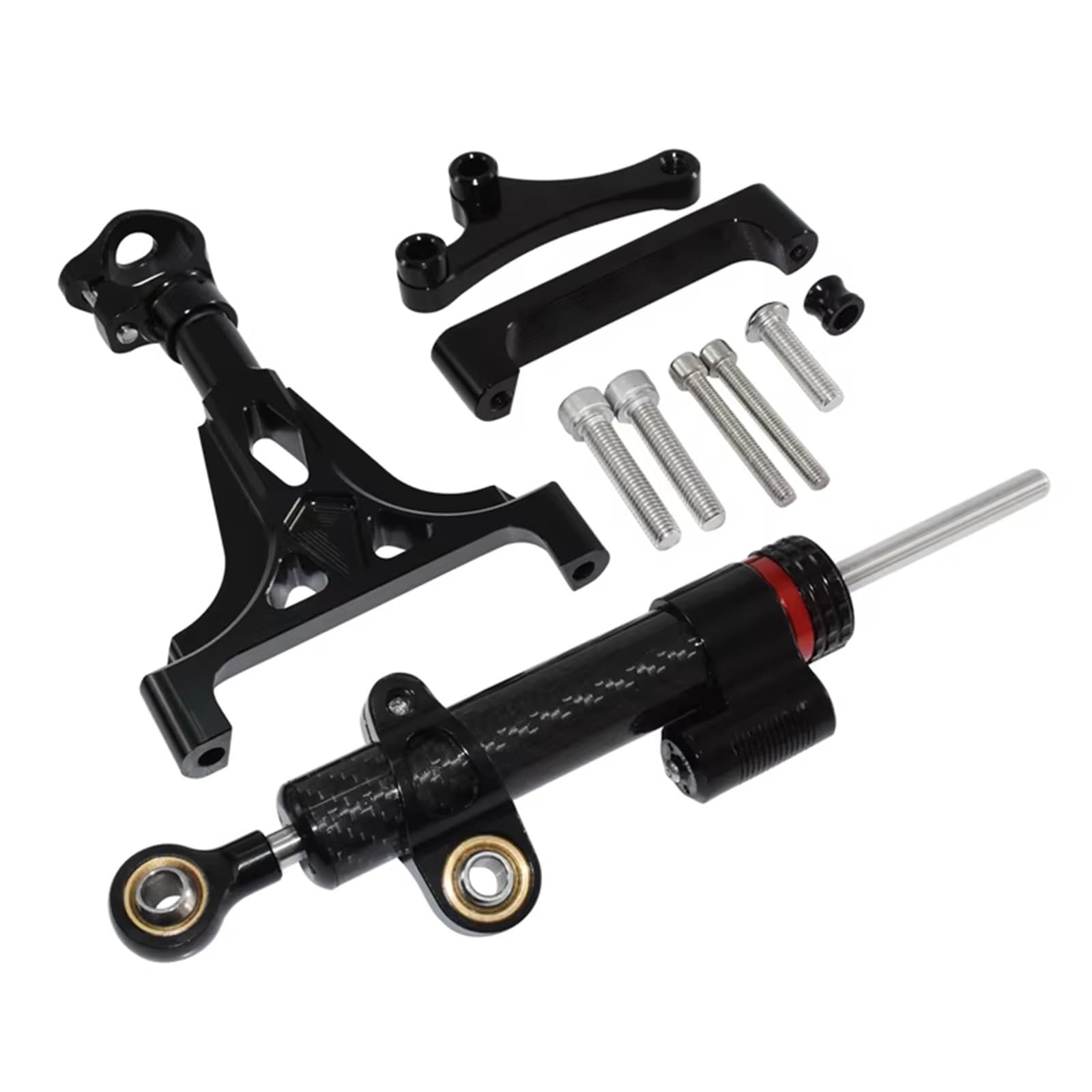Amortiguador de Dirección Compatible con para Z750 para Z1000 2003 2004 2005 2006 2007 2008 2009 Kit De Montaje del Amortiguador De Dirección Estabilizador Soporte