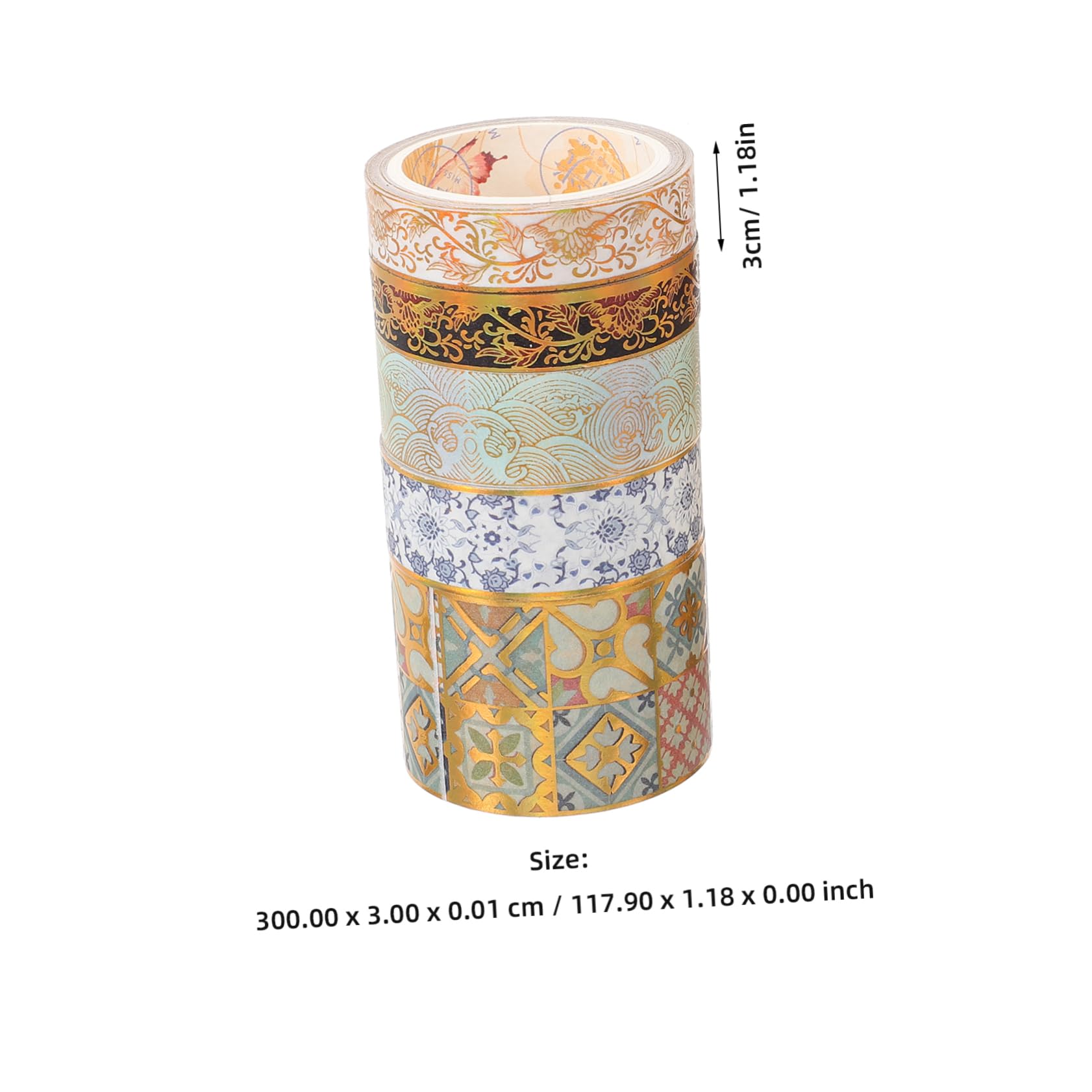 NUOBESTY 30rollen Washi Tape Dekorative Klebebänder Für Scrapbooking Journaling Und Bastelprojekte Kunsthandwerksmaterialien Verschiedenen Designs Wiederverwendbar Und Einfach Zu