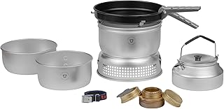 Trangia Olla tormenta de aluminio ultraligero 25-4 UL con utensilios de cocina