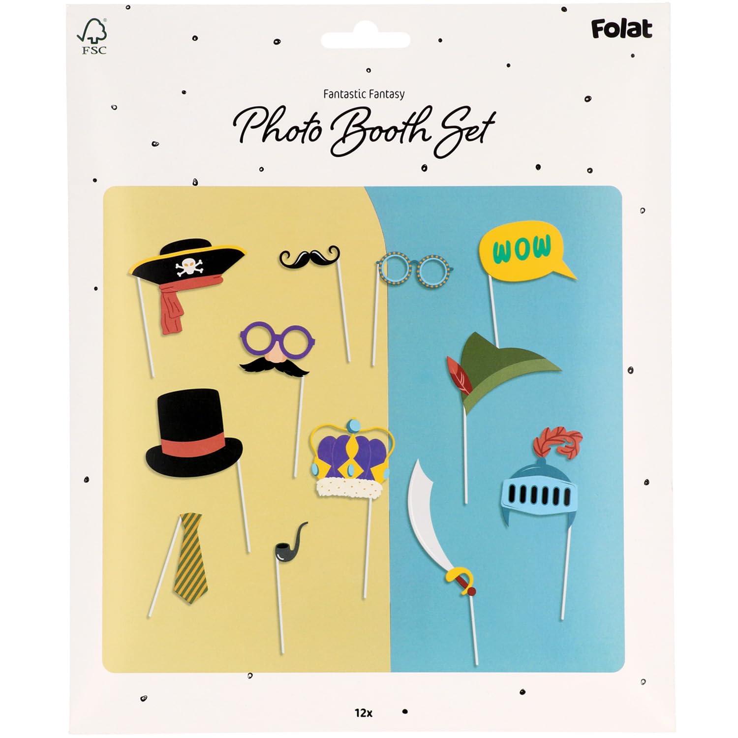 Folat Stripetastic Fächer-Picks – 10 Stück, Bunte Holz-Cocktailspieße Mit Fächer, 10 Cm, Für Partys & Drinks Folat Stripetastic Fächer-Picks – 10 Stück, Bunte Holz-Cocktailspieße Mit Fächer, 10 Cm, Für Partys & Drinks
