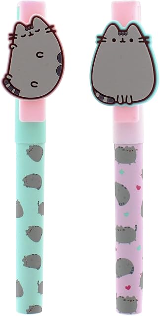 Pusheen Ballpen Set | Blue Ink | 2 x Writing Pens | Pusheen Pens | Boxed Pen Set | Pusheen Stationery & Gifts
