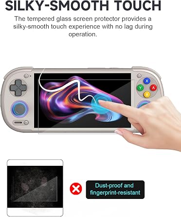 2-Pack Tempered Glass Screen Protector for Retroid Pocket 6-9H Hardness, HD Clear, Anti-Scratch, Anti-Fingerprint