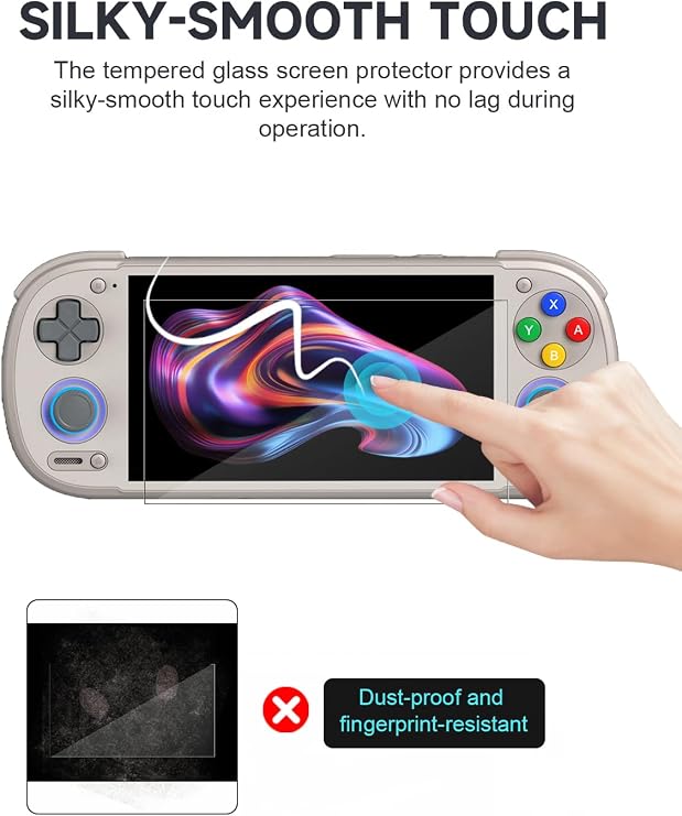 2-Pack Tempered Glass Screen Protector for Retroid Pocket 6-9H Hardness, HD Clear, Anti-Scratch, Anti-Fingerprint