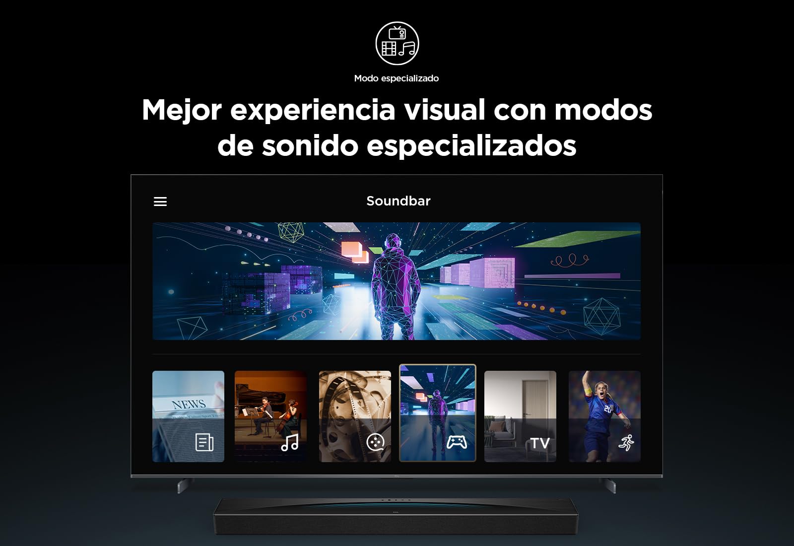 TCL Q85H Barra de Sonido 7.1.4, 860W, Subwoofer y Altavoces Traseros Inalámbricos, Dolby Atmos, DTS Virtual:X, Ray Danz, HDMI eARC, AirPlay 2, Tutti Choral