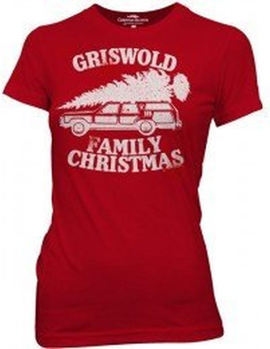 Christmas Vacation Griswold Family Christmas Red Juniors T-shirt Tee
