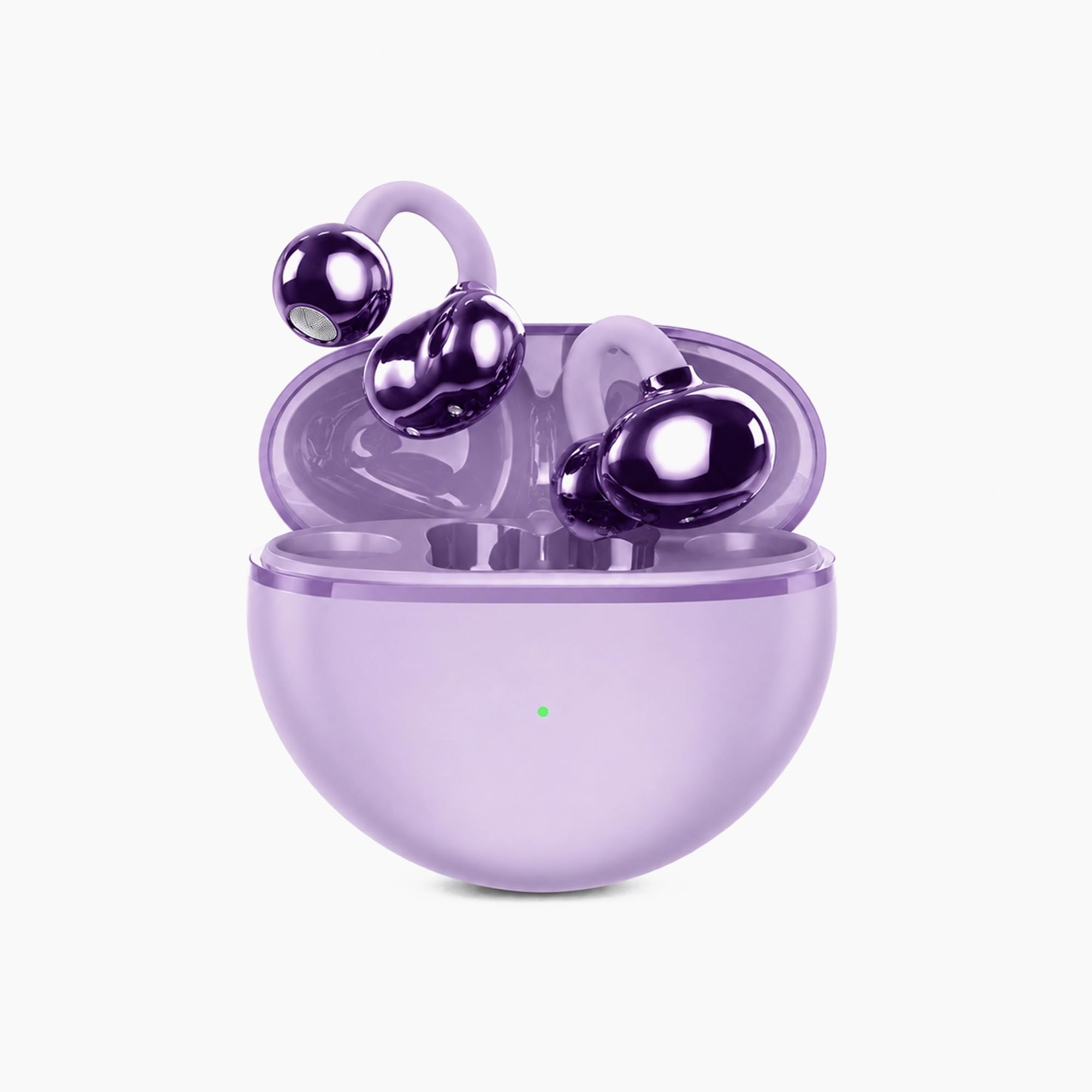 sirphire Air Clips Open Ear OWS Bluetooth Earbuds V5.4, C-Bridge Clip Design, 360° Spatial Audio, AI Sound, Quad Mic ENC, Upto 50 Hours Playtime, Secure Comfort Fit (Purple)-image-34