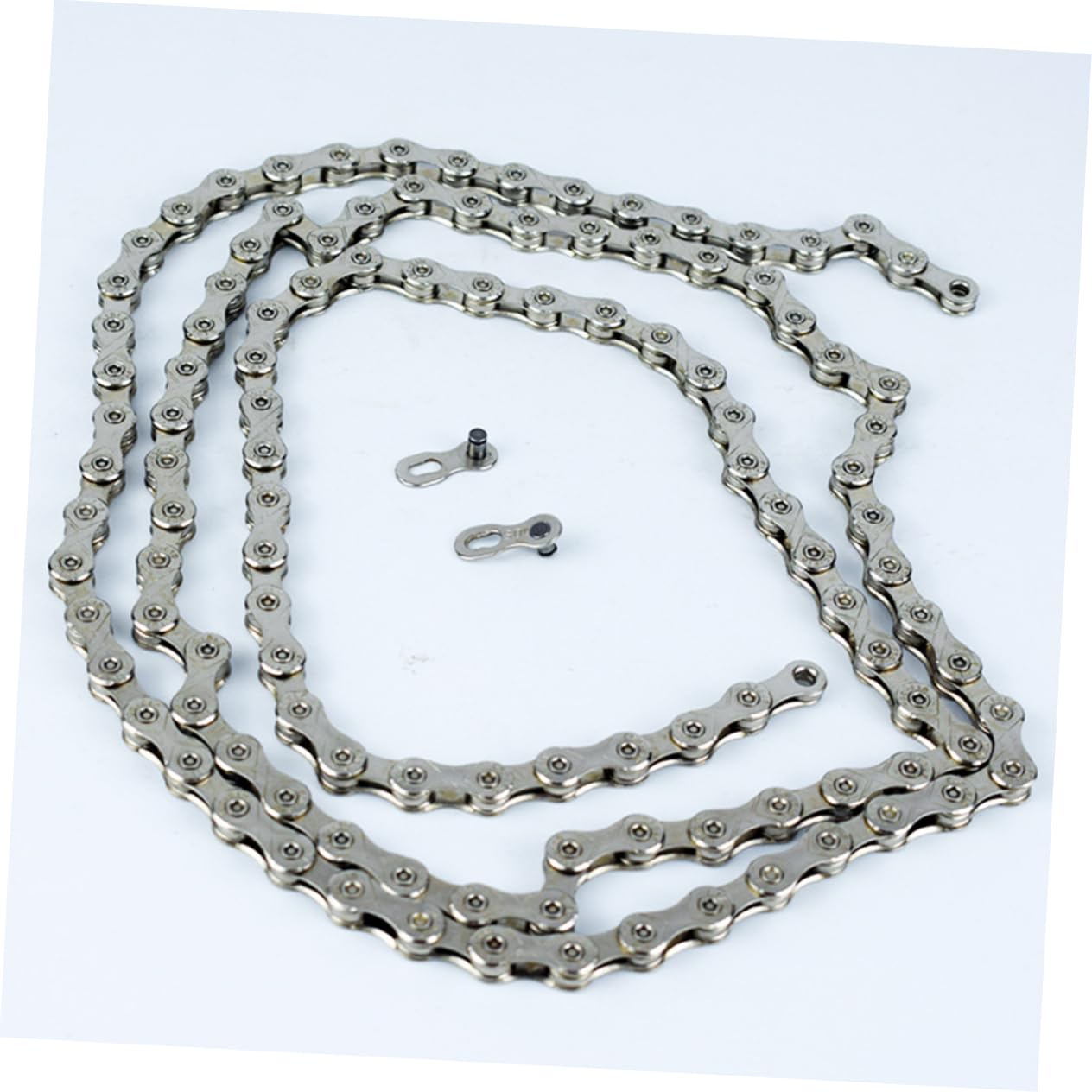 Parliky 10-Speed 116-section Replacement Chain for Mountain Bike Durable Silver Chain Fits Any Transmission System