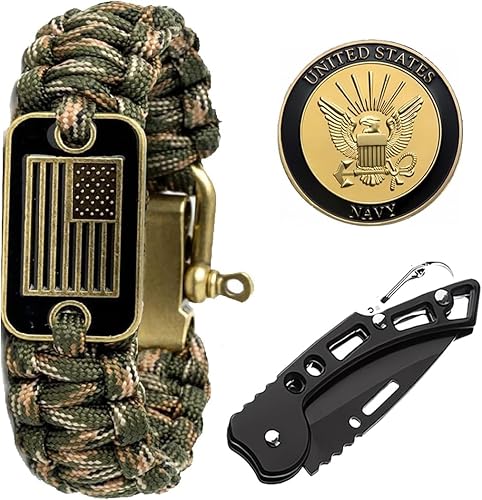 Miniatura 10 de Cuerda de paracaídas de la Fuerza Aérea con múltiples herramientas para exteriores, ¡para héroes de la fuerza