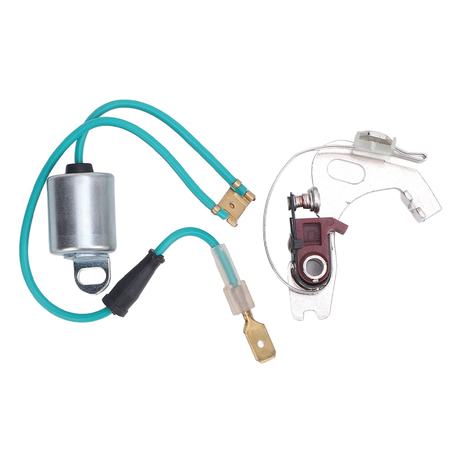 RiToEasysports Set Punti Distributore e Set Condensatore Punti Distributore Accensione in Metallo per Cilindri 43D 45D 4 6 per la Sostituzione e la Messa a Punto di Routine dei Proprietari di Auto