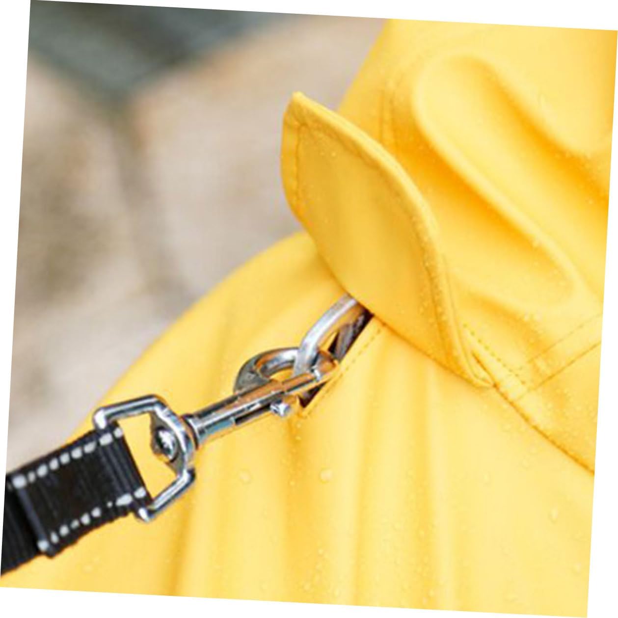 Dog Raincoat and Pet Rain Jacket Waterproof Reflective Yellow L Size Lightweight Hooded Rainwear for Dogs and Puppies Outdoor Weather Protection