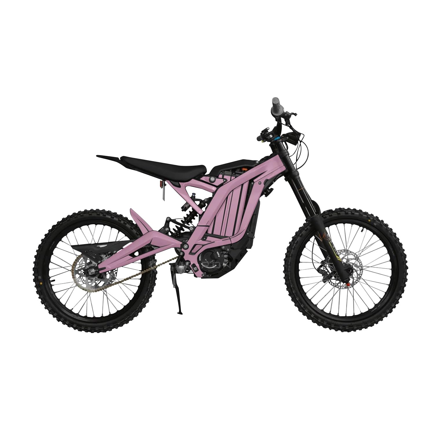 Surron Light Bee Graphics Kit Wrap - Solid Pink - Sur-Ron Skin - Premium 3M Vinyl Protective Wrap Decal Cover - Easy to Apply | Crafted in The USA by MightySkins