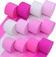 Vista 13 de Captain Décor - 4 rollos de serpentinas de papel crepé, 328 pies, paquete de 4 serpentinas doradas y negras para decoración de fiestas, serpentinas