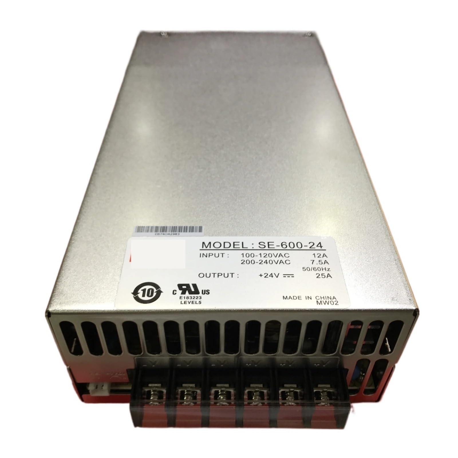 Alimentation 24V 25A SE-600-24 pour alimenter vos machines CNC et l'automatisation