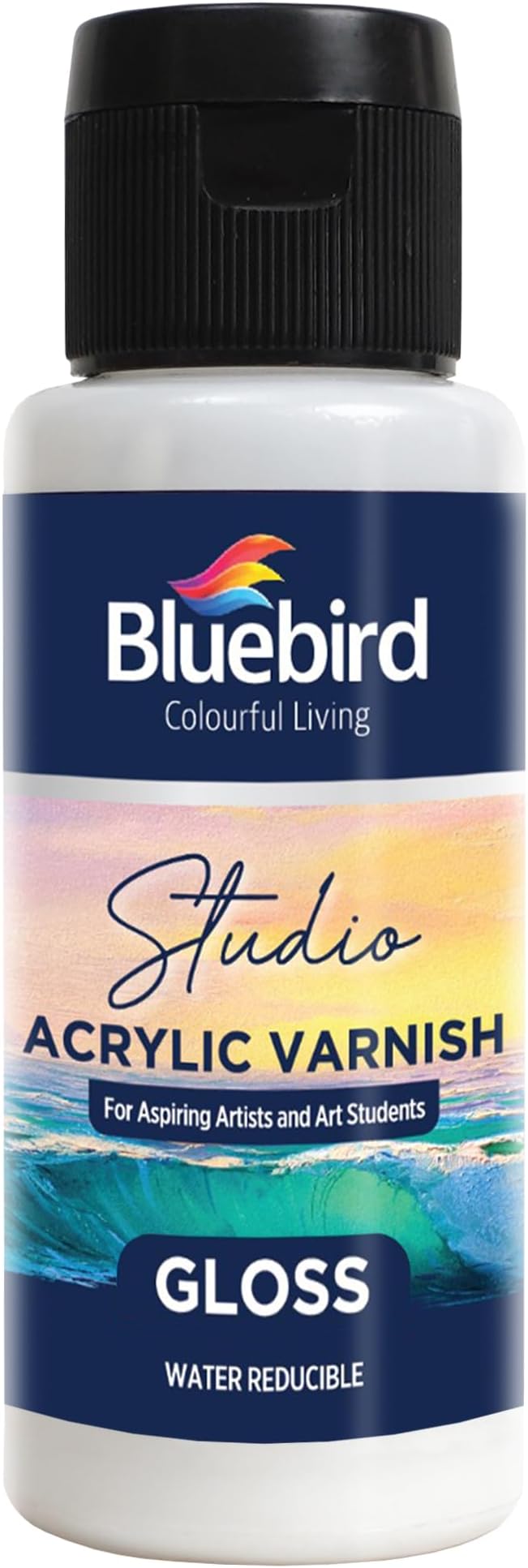 Studio Acrylic Varnish, Gloss, 100ML, Non-Yellowing, Non-Toxic, Anti-Crazing, Basic Varnish for Pro Artists, Hobby Painters & Kids