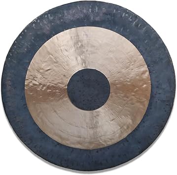 Chinese Percussion Instrument Copper Gong, Round Portable Gong,traditional Chinese Percussion,round Hammer20cm