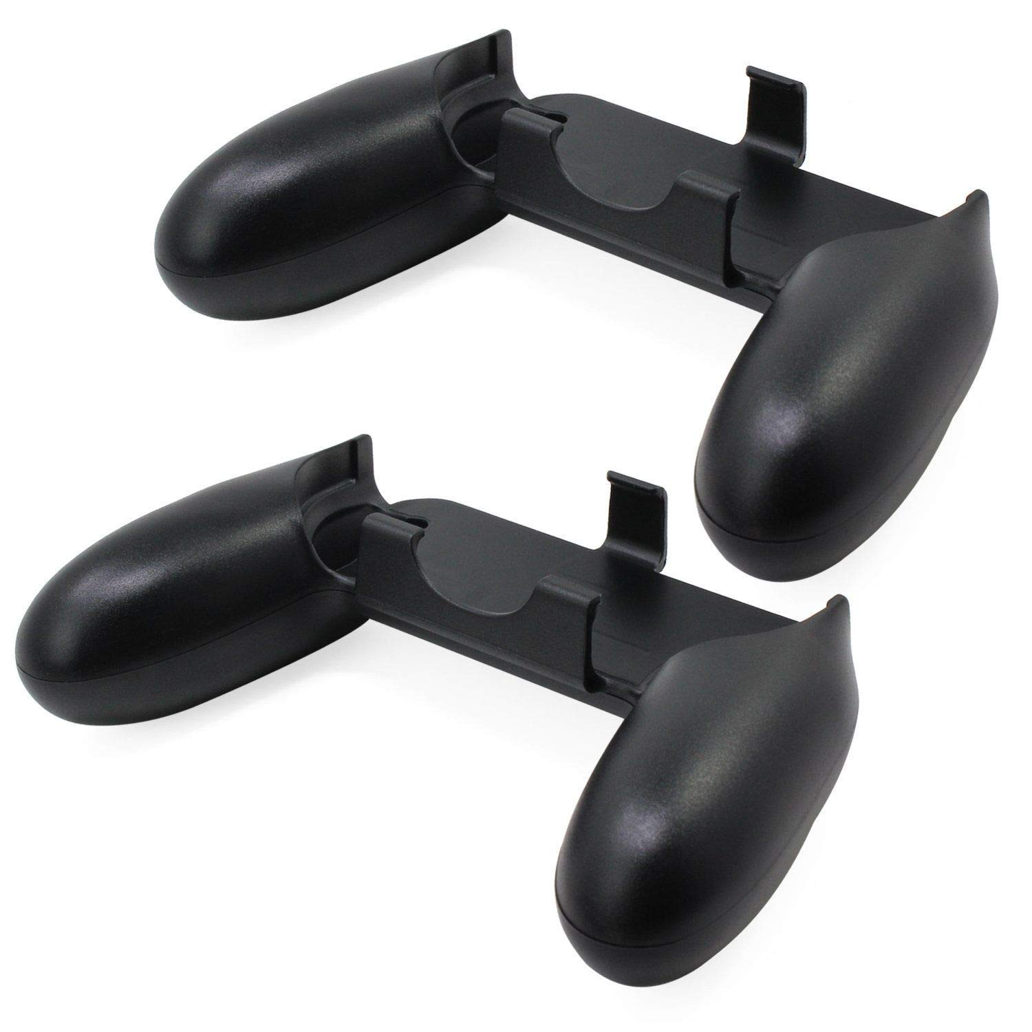 OSTENT 2 Packs Handle Grip Handheld Holder for Nintendo Switch Joy-Con Controller Color Black