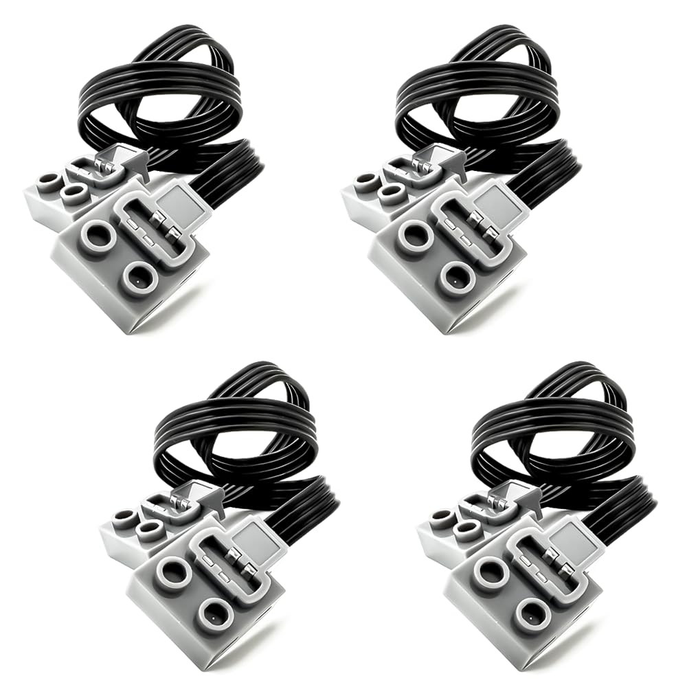 Technic Power-Functions Extension Wire (20 inches) 8871 (4 Piece) Compatible with Lego-Motor MOC Technic-Parts