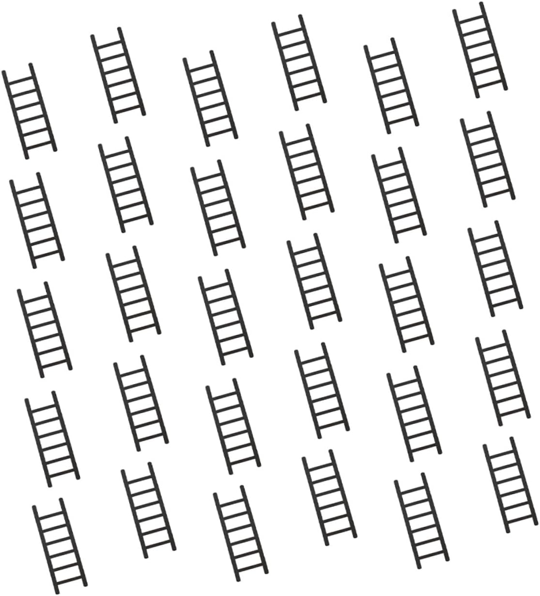 Abaodam 60pcs Ladder Cake Toppers Non-edible Sponge Insert Cards for Birthday Party Decorations Cupcake Ornaments Cake Decoration Supplies