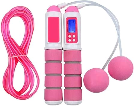 Jump Rope,Tangle-Free Ball Bearing Speed Rope Cable Skipping Rope,Adjustable Jumping Rope Workout with Non-Slip Handle for Fitness, Home Exercise & Slim Body