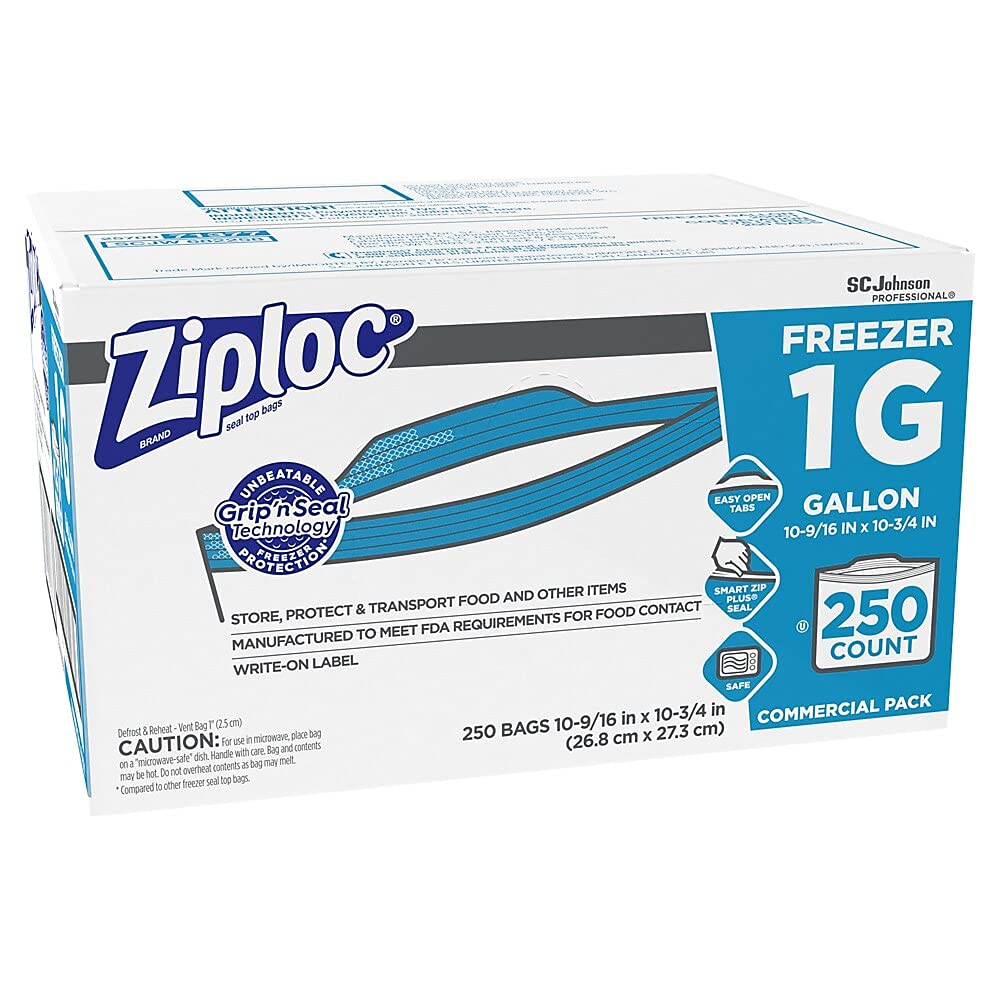 Ziploc Double Zipper Freezer Bags