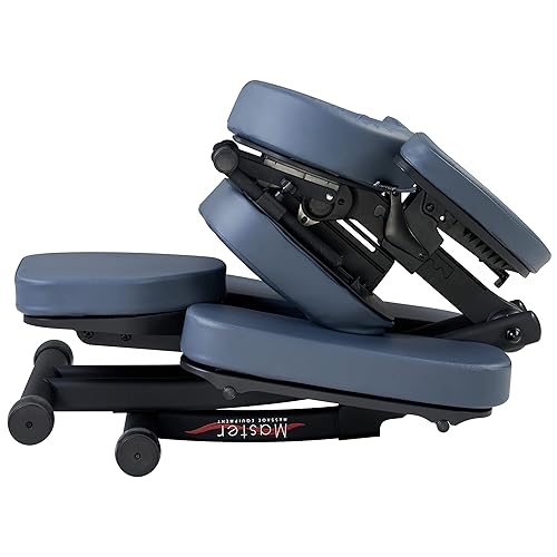 Miniatura 9 de Master Massage Rio - Silla de masaje portátil ligera con estuche de transporte, silla de tatuaje, silla de masaje plegable de altura ajustable,