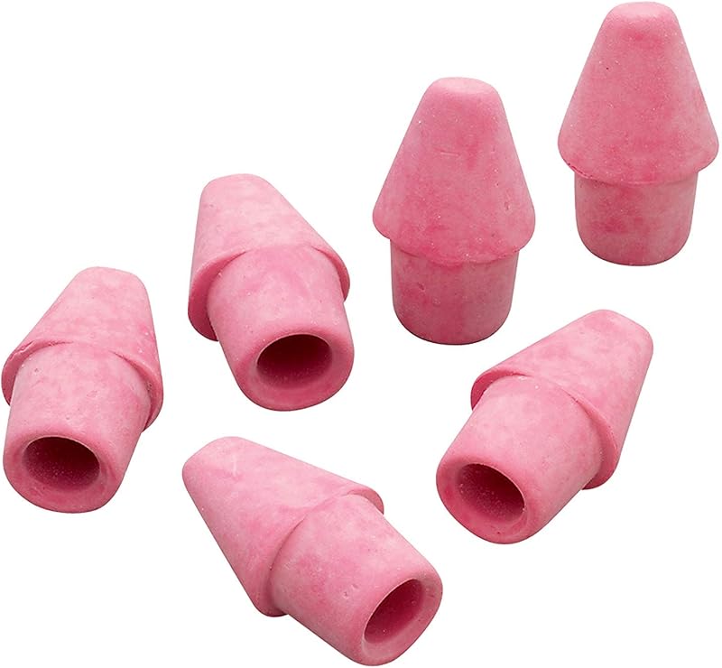 Arrowhead Pink Pearl Cap Erasers, Pack of 12