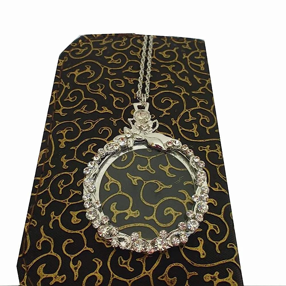 Collana con Lente d'Ingrandimento 10X per Lettura, Mappa scientifica, Documenti, Lente d'Ingrandimento, Lente d'Ingrandimento Luminosa