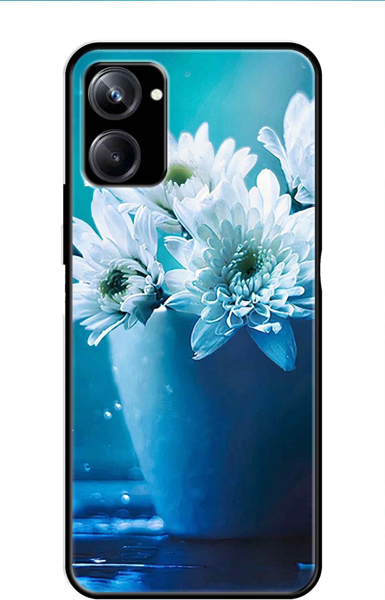 Metal TPU Printed Back Cover for Realme 10 Pro 5G (Flower Vase) 360 Degree Protection | Camera Protection -25092024(D)