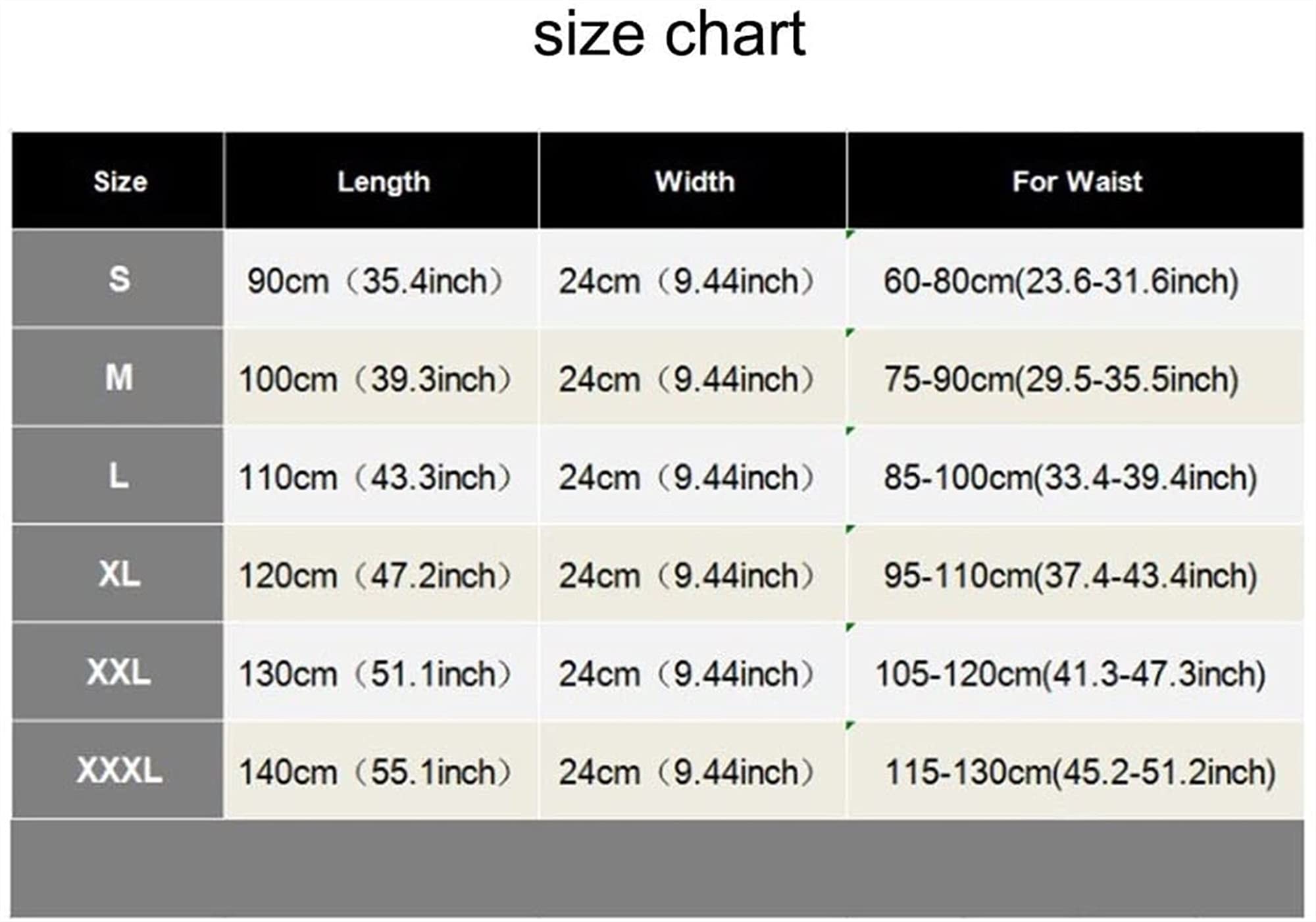 Cinturón de Soporte Lumbar para Hombres y Mujeres, Correas de Soporte Ajustables - Cinturón térmico de protección de Soporte Lumbar Inferior (Tamaño : XX-Large) (S)