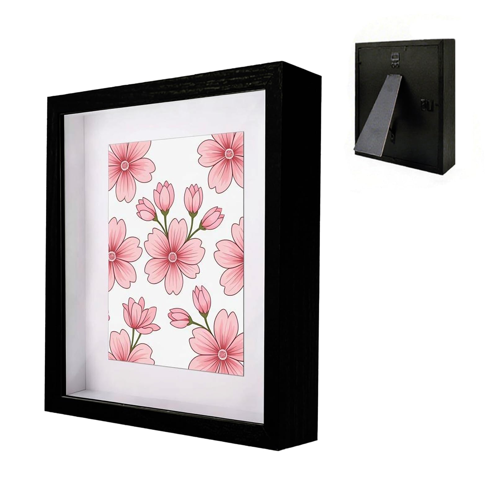 Cadre photo 3D 40 x 50 cm rectangulaire idéal pour décorer un salon contemporain
