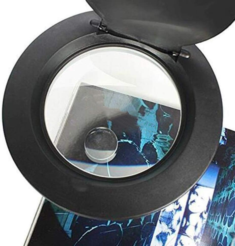 Lampa biurkowa z lupą 5X, podświetlana diodami LED, lampa powiększająca z 36 diodami LED, lampa biurkowa z lupą biurkową do hobby, rzemiosła, inspekcji, czytania książek, (A)