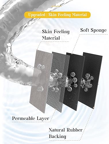 Miniatura 5 de MontVoo Tapete de goma para el baño, antideslizante, secado rápido, súper absorbente, delgado, pasa debajo de la puerta, lavable, para regadera,